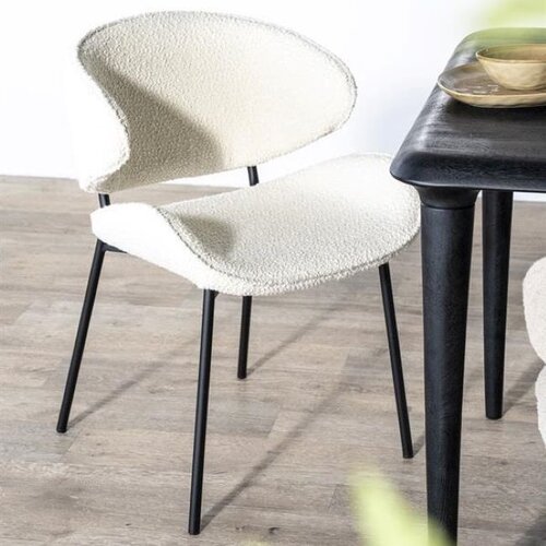 Moderne Landelijke eetkamerstoel Tess beige