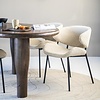 Eleonora Moderne Landelijke eetkamerstoel Tess beige