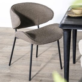 Eetkamerstoel Tess bruine stof