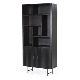 Boekenkast Remi zwart 200 cm