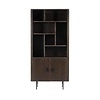 Eleonora Moderne Landelijke boekenkast Remi 200 cm bruin mangohout