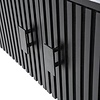Eleonora Moderne Landelijke Tv meubel Remi 250 cm zwart mangohout