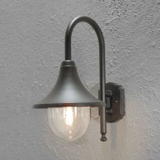 Buiten wandlamp Bari zwart 44 cm