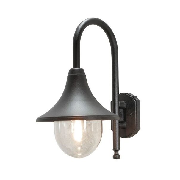 Konstsmide Klassieke - Buiten Wandlamp - Zwart - 1-lichts - Bari