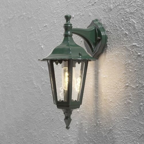 Klassieke buiten wandlamp Firenze 1-lichts groen