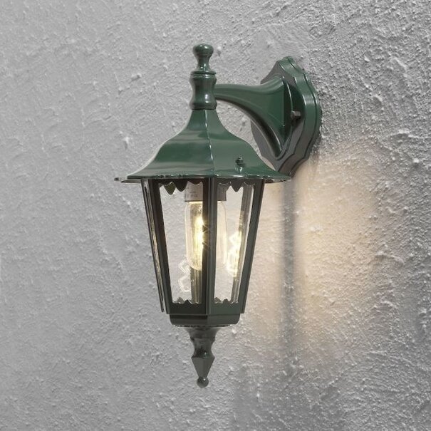 Konstsmide Klassieke buiten wandlamp Firenze 1-lichts groen