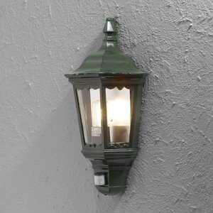 Konstsmide Klassieke buiten wandlamp Firenze 1-lichts groen met bewegingssensor