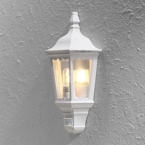 Klassieke buiten wandlamp Firenze 1-lichts wit met bewegingssensor
