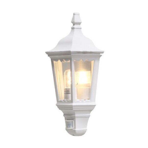Konstsmide Klassieke buiten wandlamp Firenze 1-lichts wit met bewegingssensor