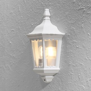 Buiten wandlamp Firenze Flush wit