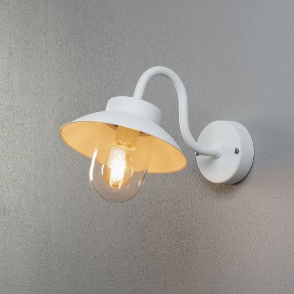 Konstsmide Klassieke buitenlamp Vega Neerwaarts 1-lichts wit