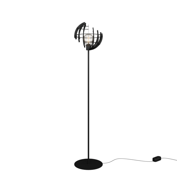 Ztahl Modern industriële - Vloerlamp - Zwart - 175 cm - Terra