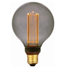 LED bol Ø9,5 cm smoke 4,3W 3 standen memory