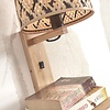 GOOD & MOJO Landelijke Retro wandlamp Java 1-lichts naturel zwart