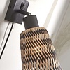 GOOD & MOJO Landelijke wandlamp Java 1-lichts zwart