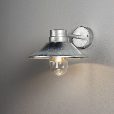 Konstsmide Moderne buiten wandlamp Vega 1-lichts staal