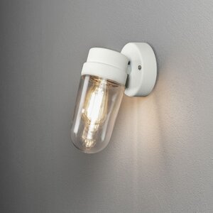 Konstsmide Moderne buiten wandlamp Vega small 1-lichts wit