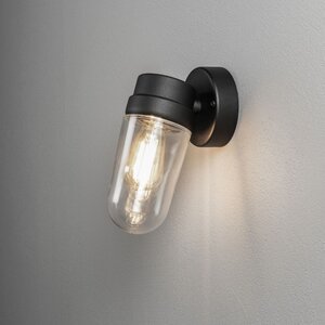 Konstsmide Moderne buiten wandlamp Vega small 1-lichts zwart