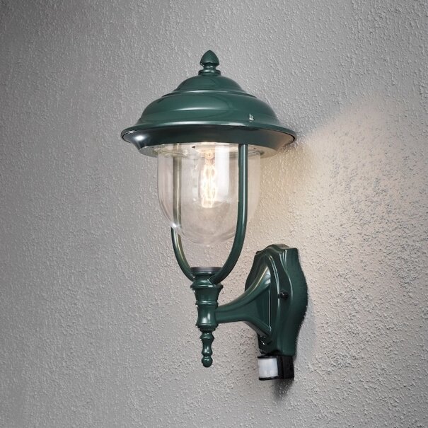 Konstsmide  Klassieke - Buiten Wandlamp - Groen - Sensor - Parma