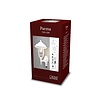 Konstsmide Klassieke buiten wandlamp Parma wit met bewegingssensor