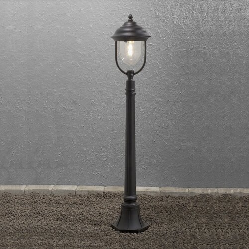 Klassieke staande buitenlamp Parma 1-lichts 118 cm zwart