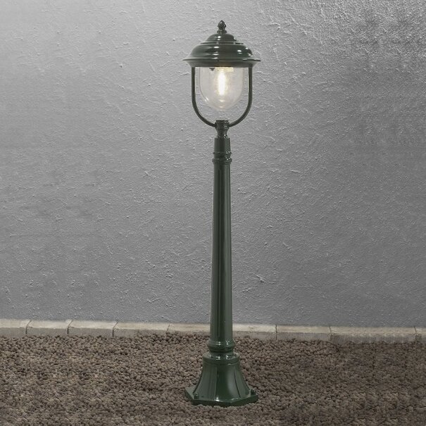 Konstsmide Klassieke staande buitenlamp Parma 1-lichts 118 cm groen