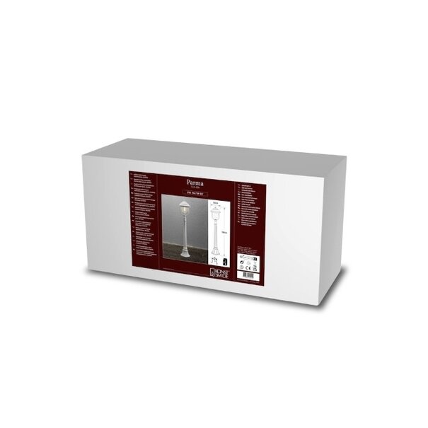 Konstsmide Klassieke staande buitenlamp Parma 1-lichts 118 cm wit