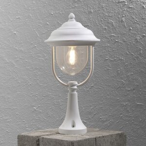 Konstsmide Klassieke staande buitenlamp Parma 1-lichts 54 cm wit