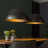 BelaLuz Industriële hanglamp Radiance 2-lichts Ø60 cm charcoal