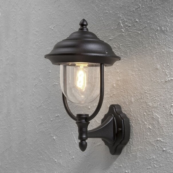 Konstsmide Klassieke buiten wandlamp Parma 43 cm zwart