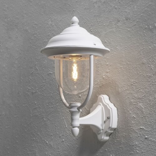 Klassieke buiten wandlamp Parma 43 cm wit