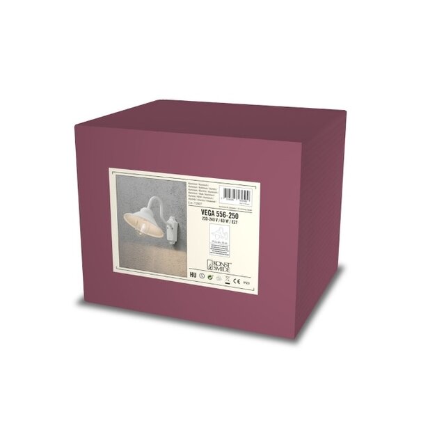 Konstsmide Klassieke buiten wandlamp Vega 1-lichts wit