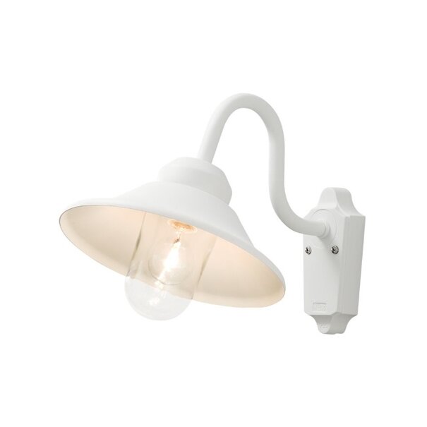 Konstsmide Klassieke buiten wandlamp Vega 1-lichts wit