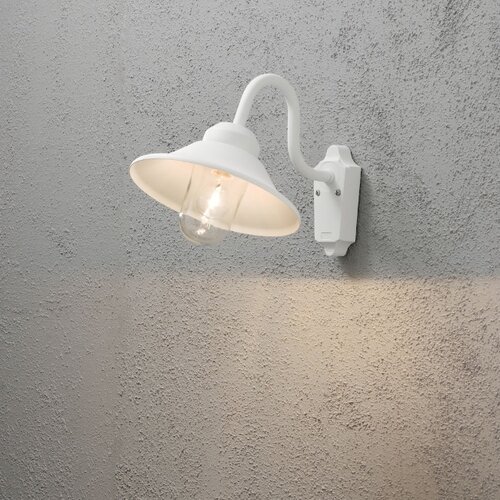 Klassieke buiten wandlamp Vega 1-lichts wit