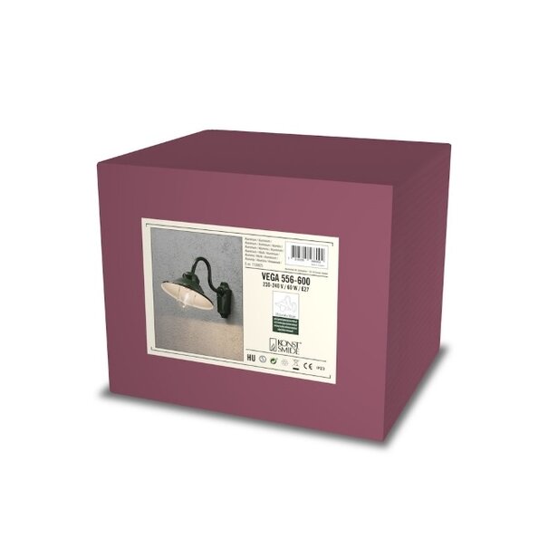 Konstsmide Klassieke buiten wandlamp Vega 1-lichts groen