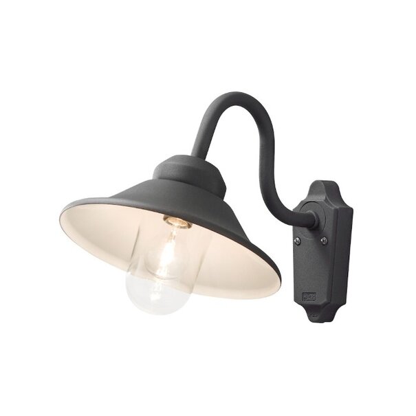 Konstsmide Klassieke buiten wandlamp Vega 1-lichts zwart