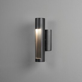Buiten wandlamp Udine 2-lichts zwart