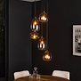 Moderne - Hanglamp - Smoke glas  - 5-lichts - Prismo