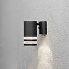 Konstsmide Moderne buiten wandlamp Modena dubbel strip 1-lichts zwart