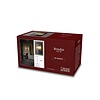 Konstsmide Moderne buiten wandlamp Brindisi 1-lichts zwart transparant glas