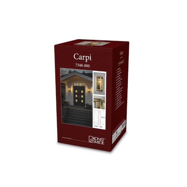 Konstsmide Moderne buiten wandlamp Carpi 18 cm brons