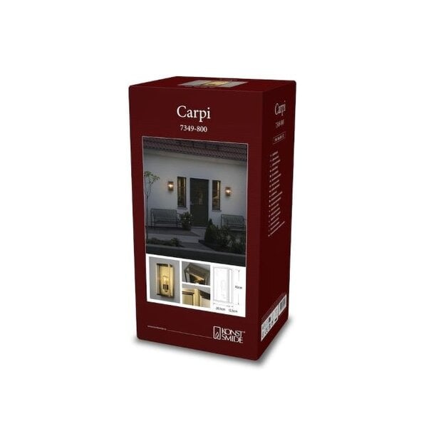 Konstsmide Moderne buiten wandlamp Carpi 40 cm brons