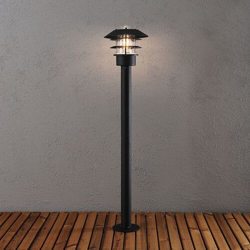 Moderne staande buitenlamp Modena 1-lichts zwart