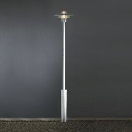 Staande buitenlamp Modena 1-lichts staal 225 cm