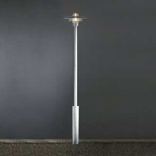 Staande buitenlamp Modena 1-lichts staal 225 cm