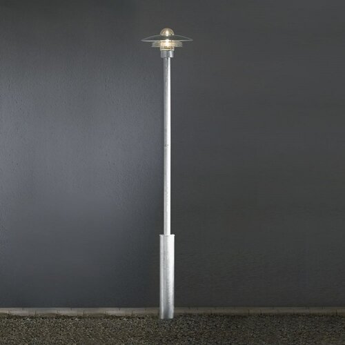Moderne buitenlamp Modena 1-lichts 225 cm staal