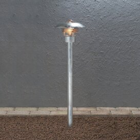 Staande buitenlamp Modena 1-lichts staal 98 cm