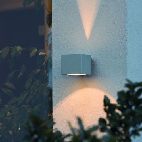 Moderne buiten wandlamp Modena 1-lichts 10 cm staal