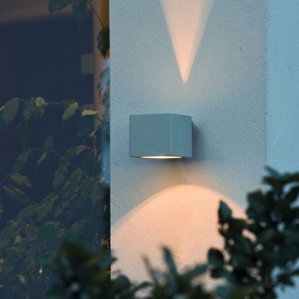 Konstsmide Moderne buiten wandlamp Modena 1-lichts 10 cm staal