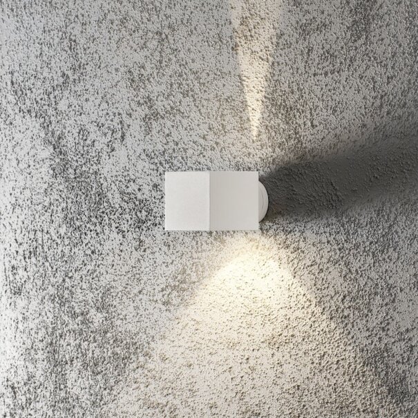 Konstsmide Moderne buiten wandlamp Modena 1-lichts 10 cm wit